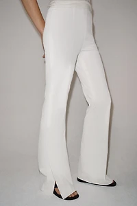PANTALON FLARE À FENTES ZW COLLECTION
