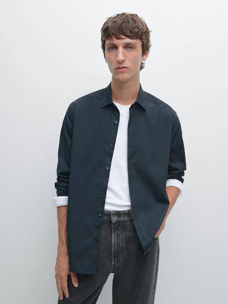 Slim fit stretch shirt
