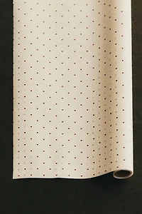 CHRISTMAS WRAPPING PAPER WITH HEARTS
