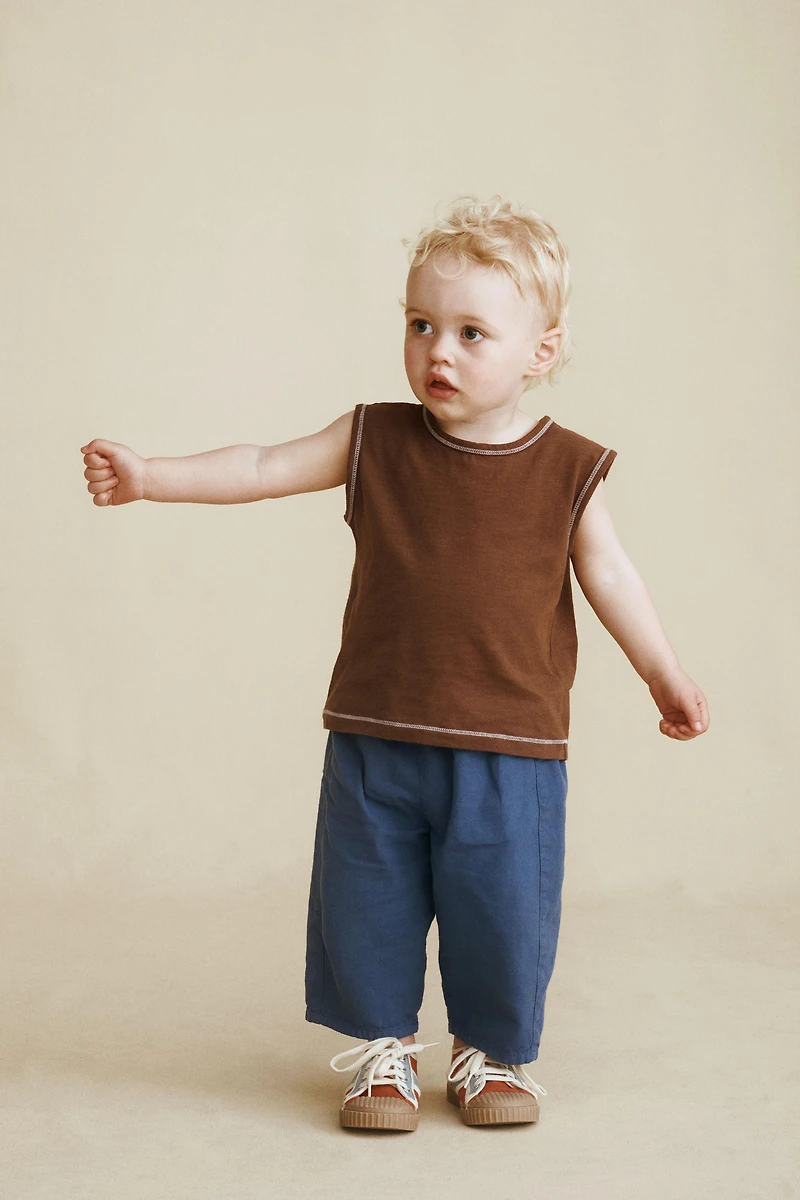 CANVAS PANTS CREATED BY CARAMEL LONDON X ZARA