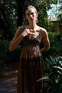 CROCHET FRINGED BRA