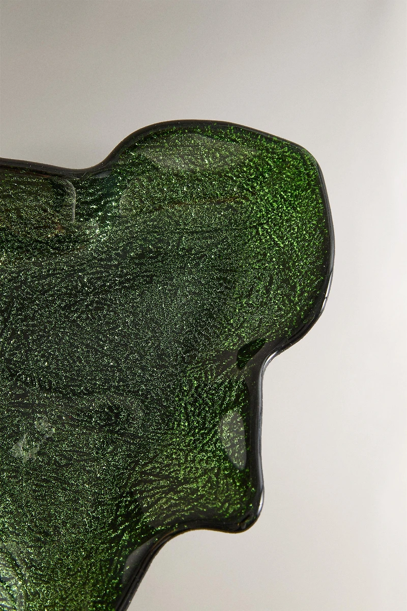 CHRISTMAS TREE GLASS BOWL