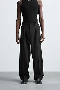 PANTALON FLUIDE COUPE LARGE PLIS