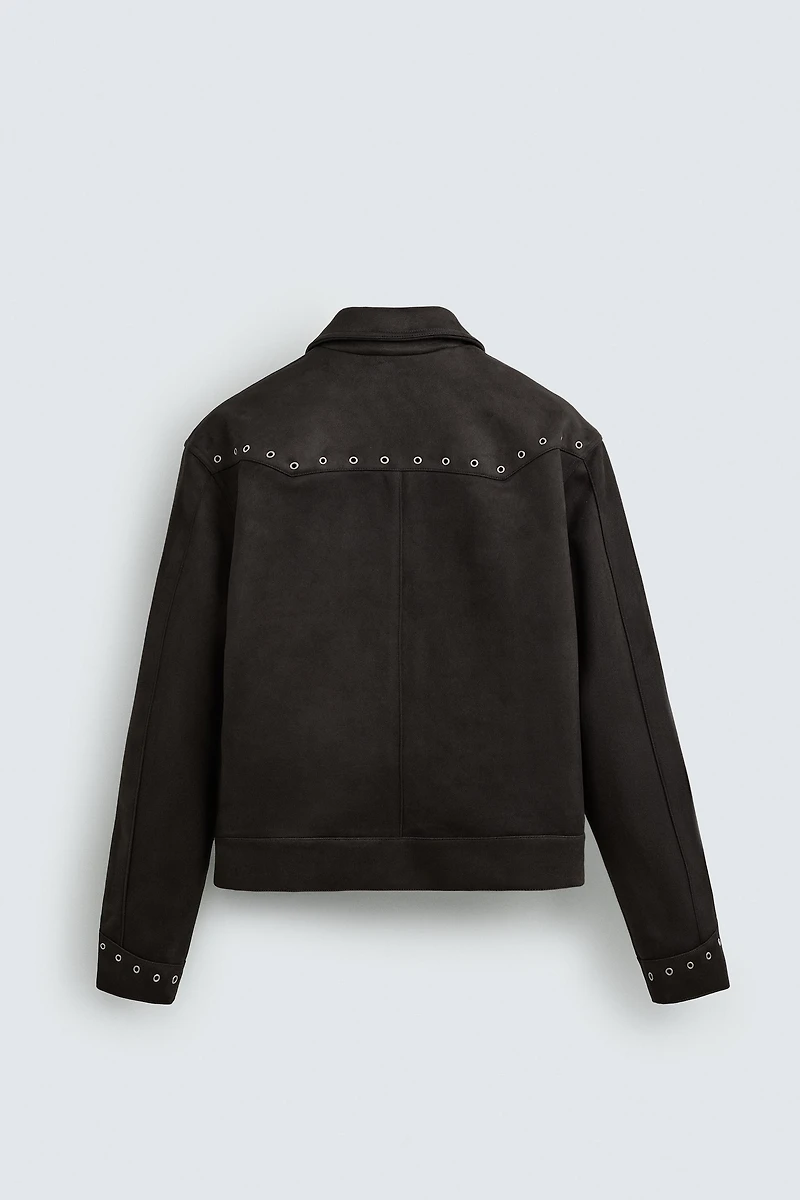 FAUX SUEDE JACKET