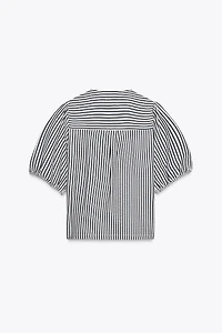 LINEN TIE BLOUSE