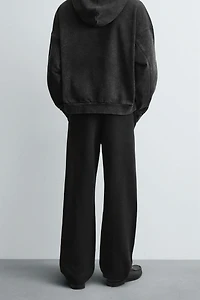 TEXTURED KNIT PANTS