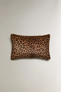 ANIMAL PRINT THROW PILLOW COVER
