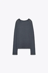 LONG SLEEVE T-SHIRT WITH WOOL