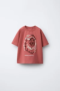 EMBROIDERED LION T-SHIRT