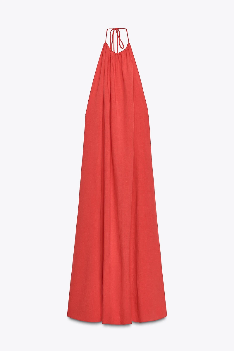 OPEN-BACK HALTER DRESS