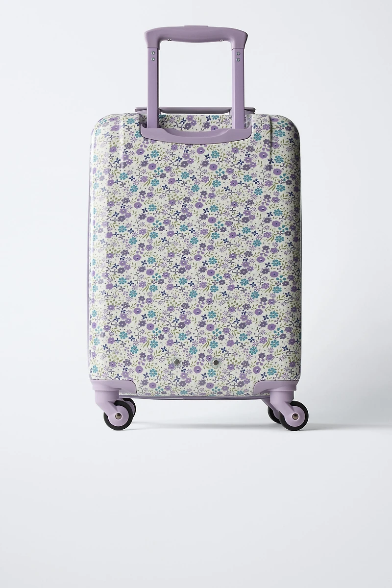 VALISE DE VOYAGE À FLEURS