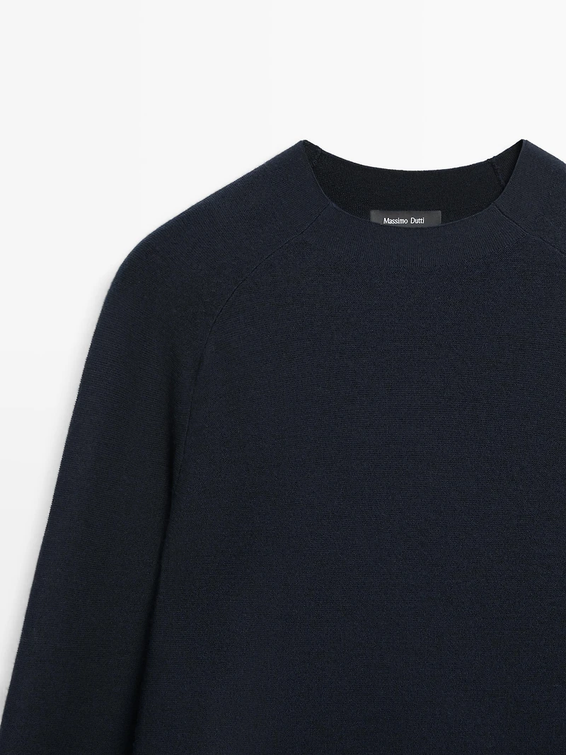 Pull à manches raglan en maille 100 % laine