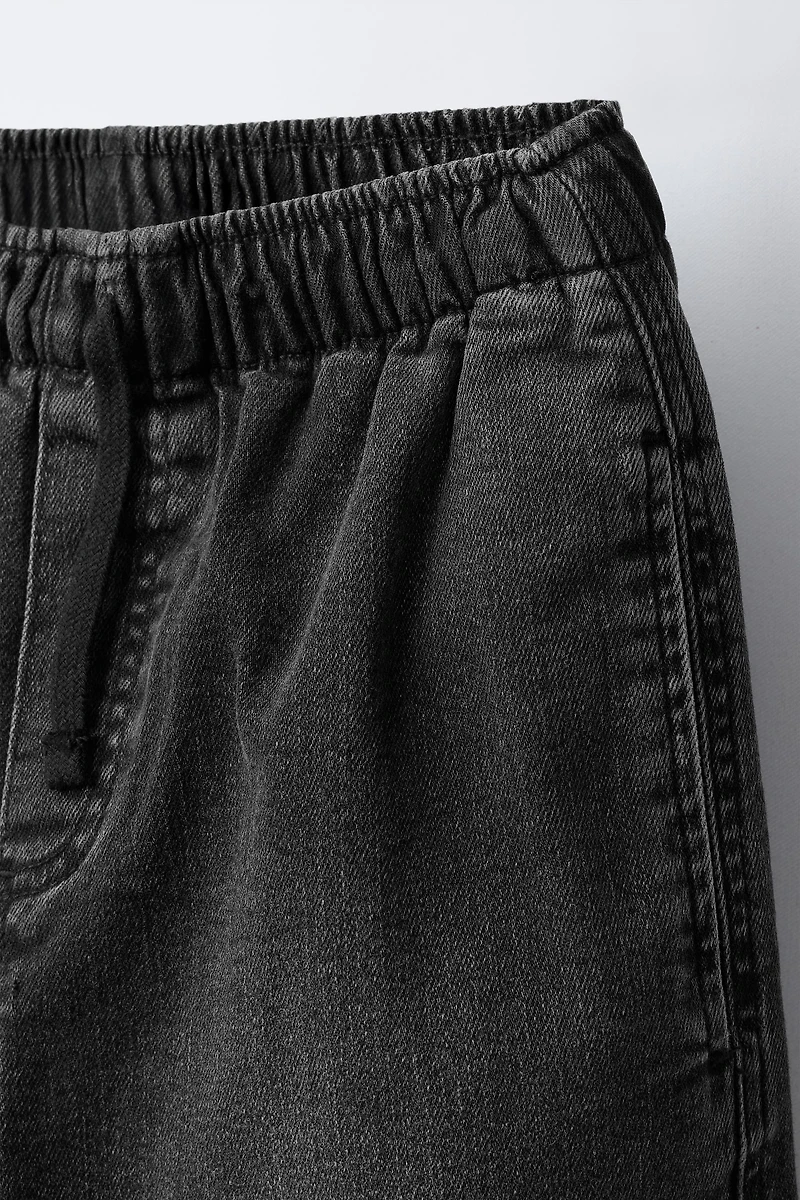 DENIM CARGO JOGGER PANTS
