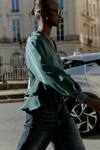 RUFFLED BLOUSE