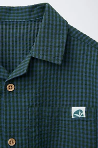 CHEMISE SEERSUCKER À POCHE