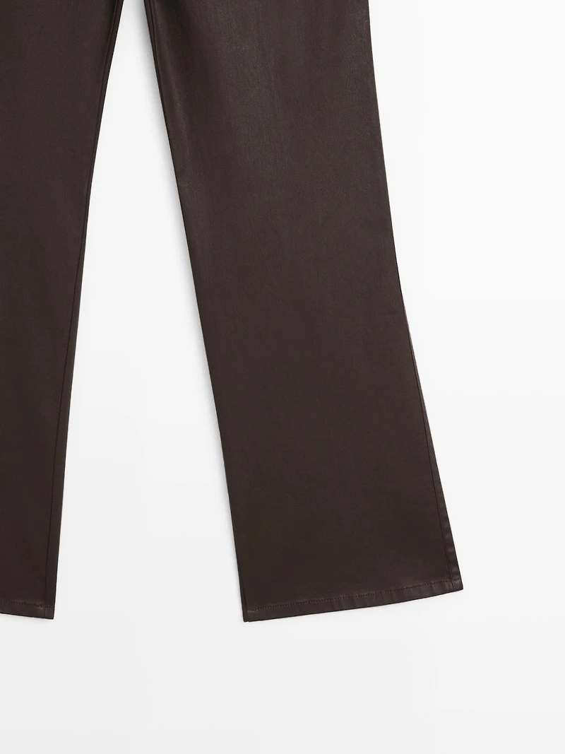 Pantalon flare cropped