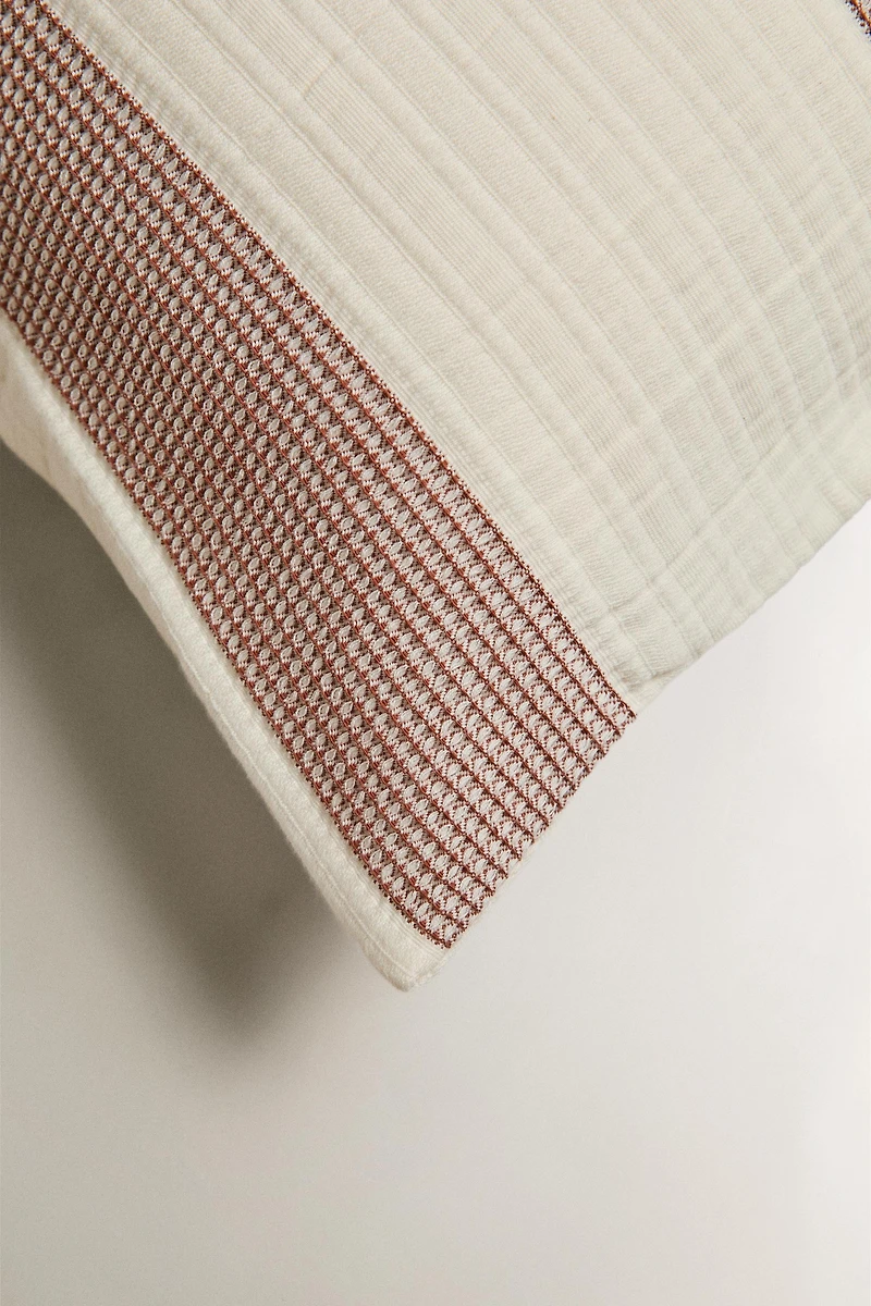 KIDS STRIPED THROW PILLOW COVER