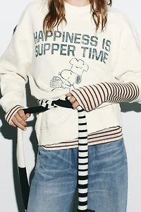 SNOOPY PEANUTS™ WASHED EFFECT SWEATSHIRT
