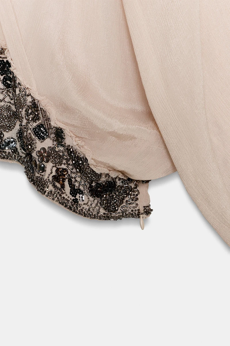 BEADED SASH BLOUSE ZW COLLECTION