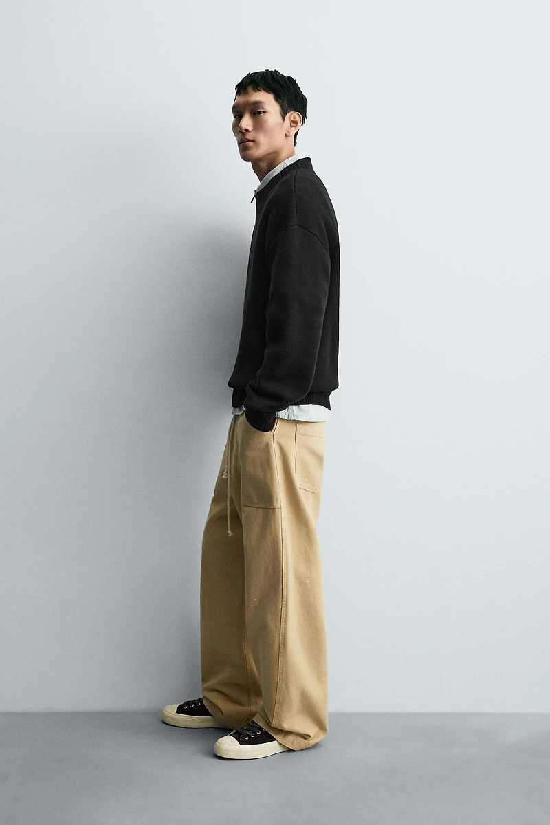 COTTON TEXTURE SWEATER