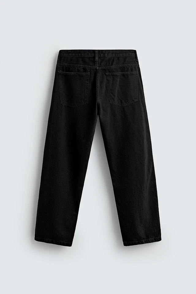 High Waist Zara Baggy Jeans With Elastic Waistband Shop Zara BAGGY