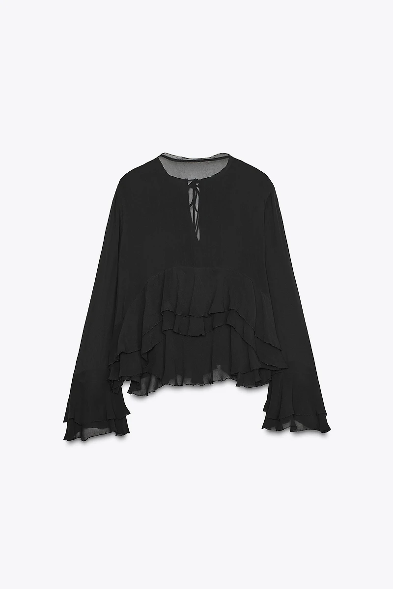 ZW COLLECTION RUFFLED SHIRT