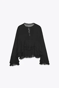 ZW COLLECTION RUFFLED SHIRT