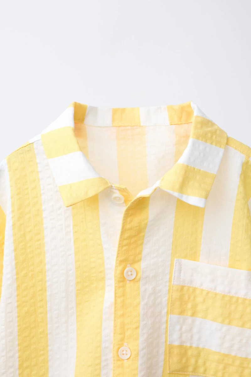 STRIPED SEERSUCKER SHIRT
