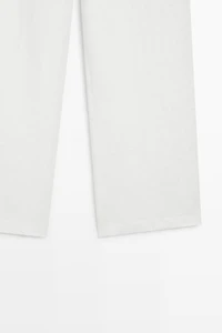 100% linen pants with darts