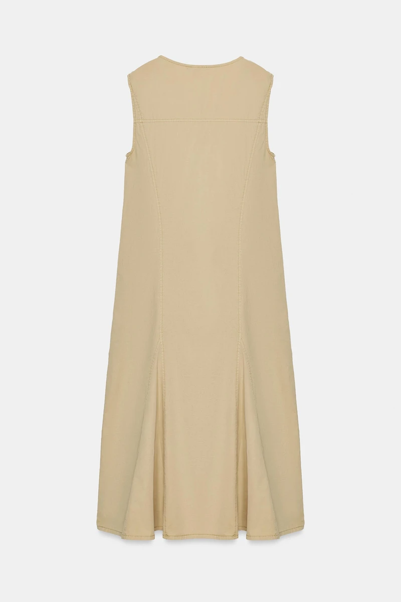 TRENCH MIDI DRESS