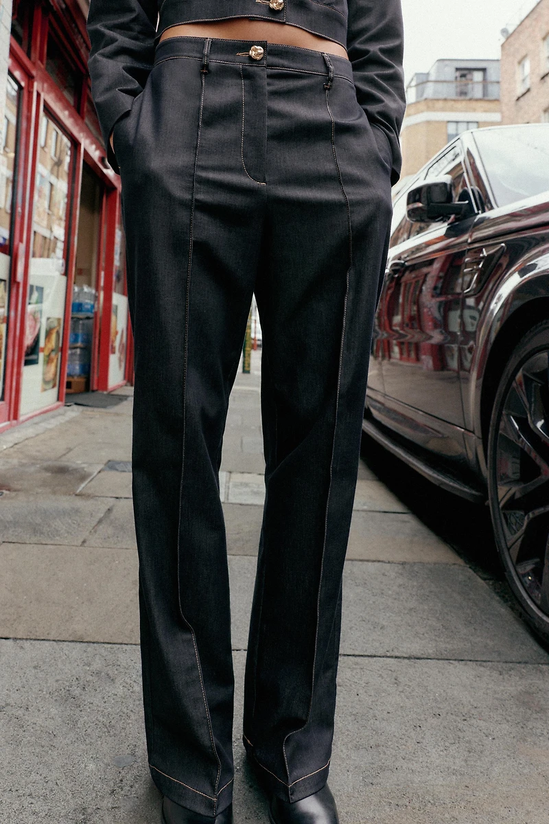 PANTALON DROIT NERVURÉ