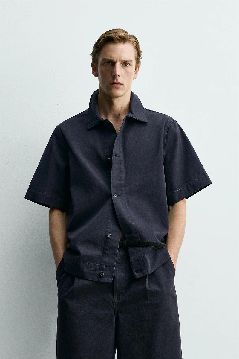 CHEMISE EN DENIM COUPE DÉCONTRACTÉE