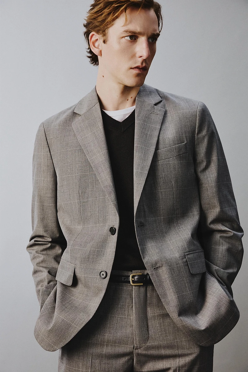 VESTE DE COSTUME À CARREAUX