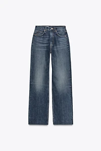 TRF HIGH WAIST WIDE LEG FULL LENGTH JEANS