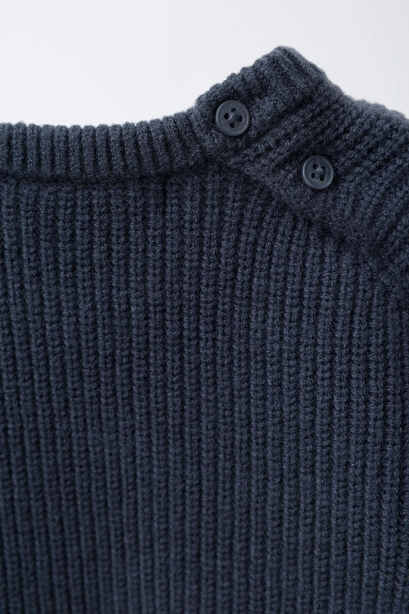 PURL KNIT POCKET JUMPER