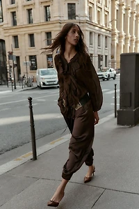 FLOWY RUFFLED SHIRT