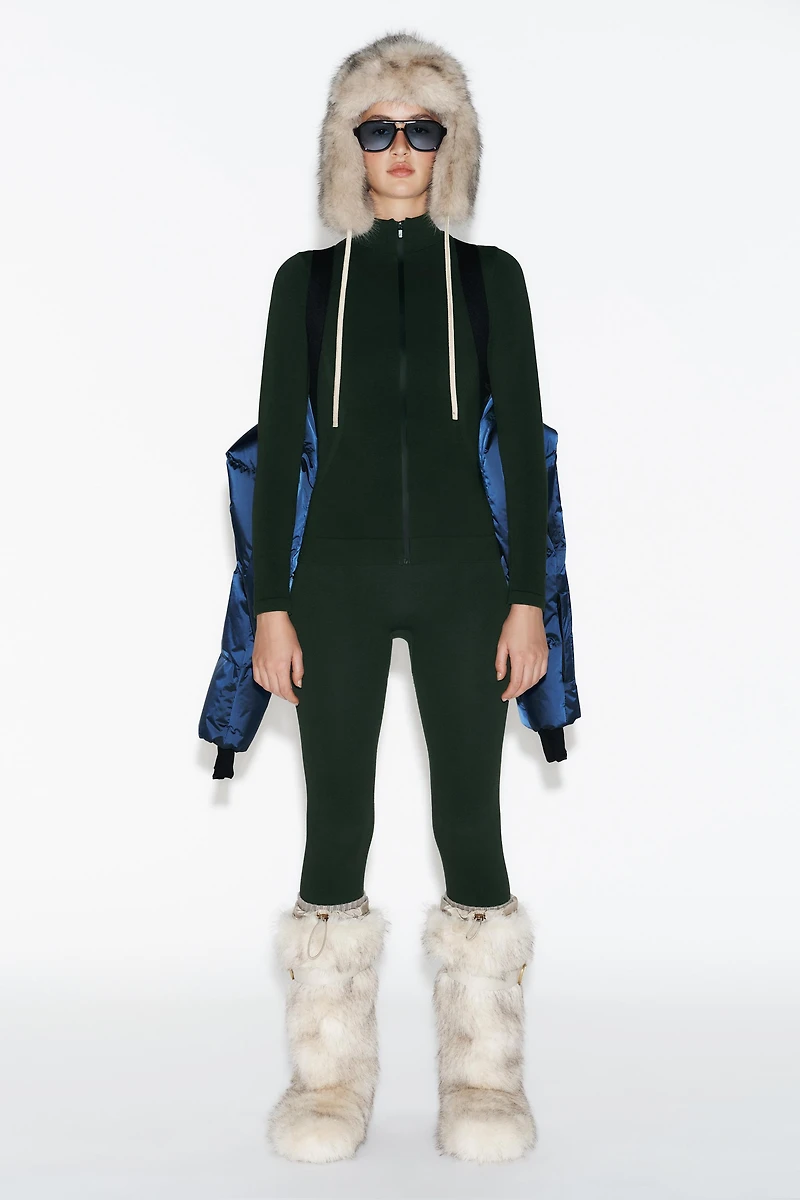 GILET SANS COUTURE AVEC LAINE MÉRINOS COLLECTION SKI