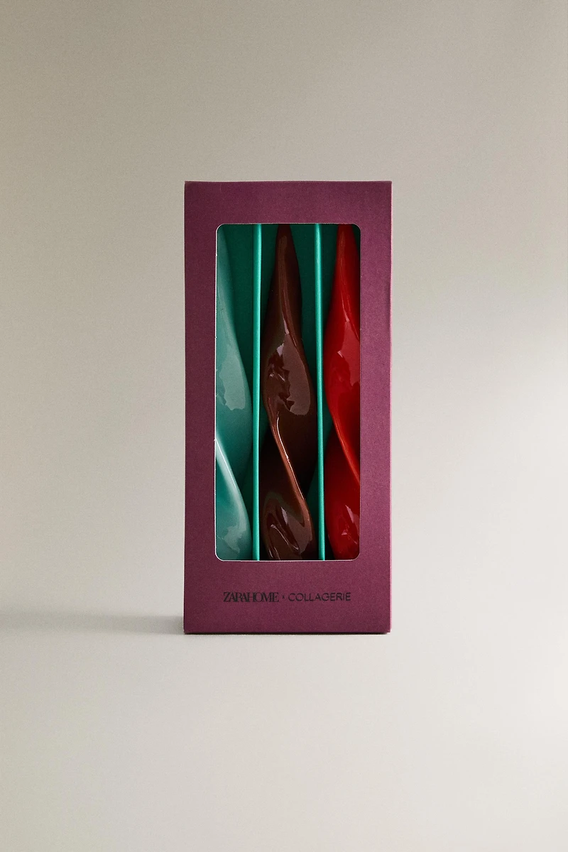 LOT BOUGIES SPIRALES (LOT DE 3) X COLLAGERIE