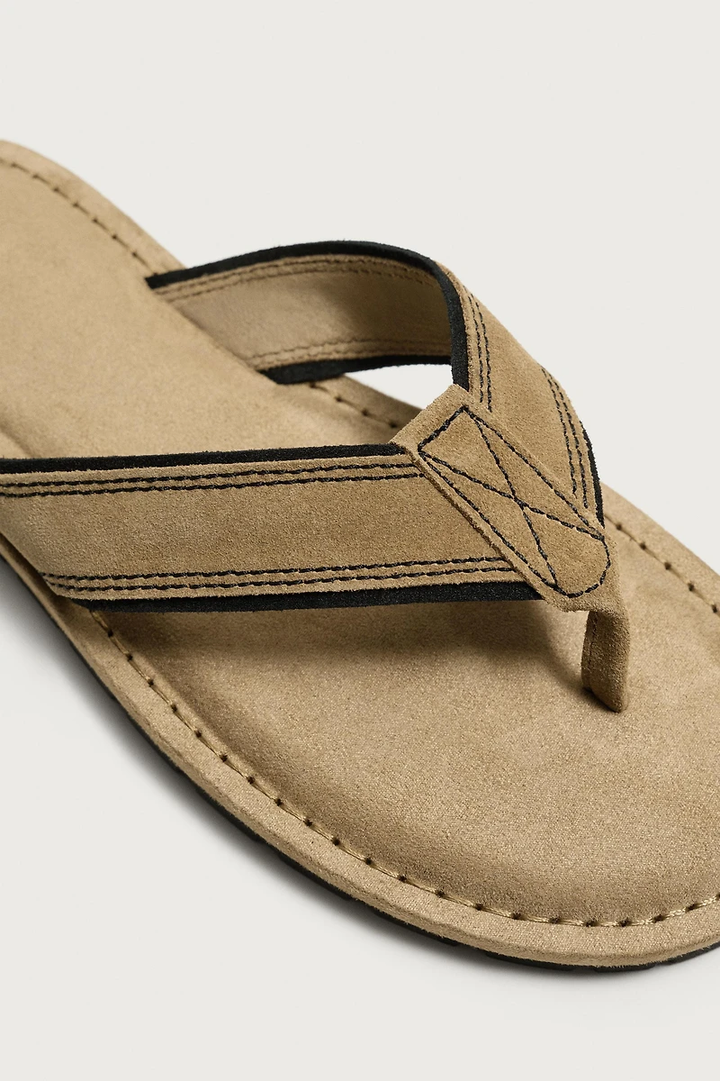 LEATHER STRAP SANDALS