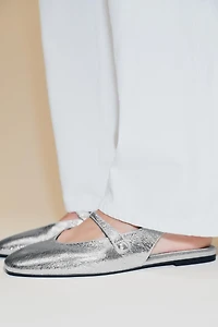 BALLERINES EFFET MÉTALLISÉ