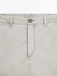 Lightweight linen blend Bermuda shorts