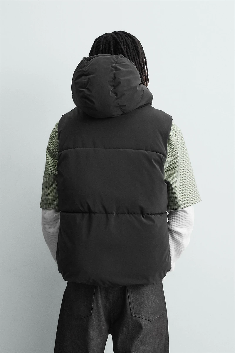 GILET SANS MANCHES REMBOURRÉ EFFET GOMME