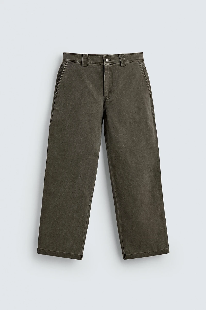 WASHED WIDE FIT PANTS