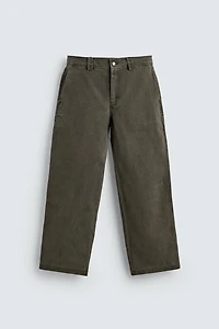 WASHED WIDE FIT PANTS