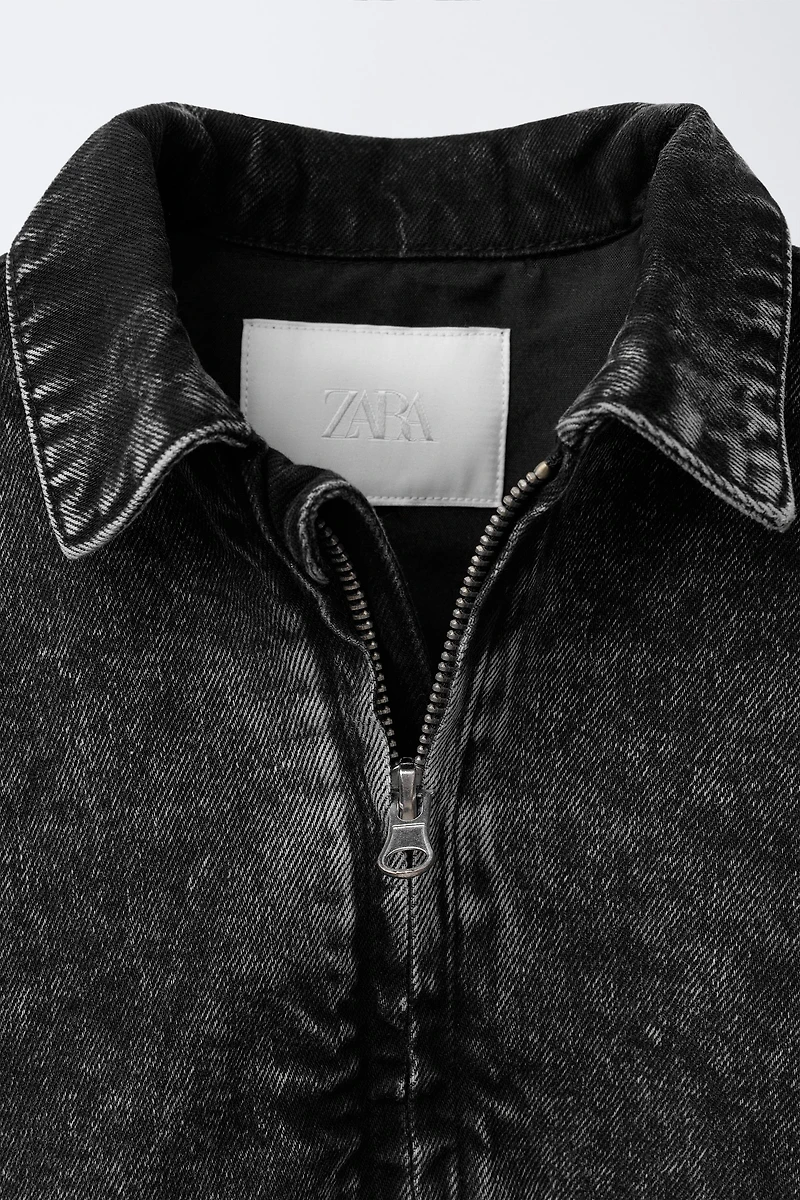 DENIM BOMBER JACKET