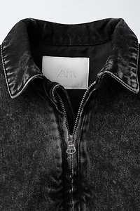 DENIM BOMBER JACKET
