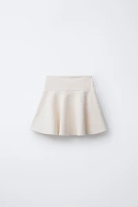 JEWEL BUTTON TEXTURED MIDI SKIRT