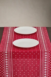 WINTER CHRISTMAS COTTON TABLE RUNNER