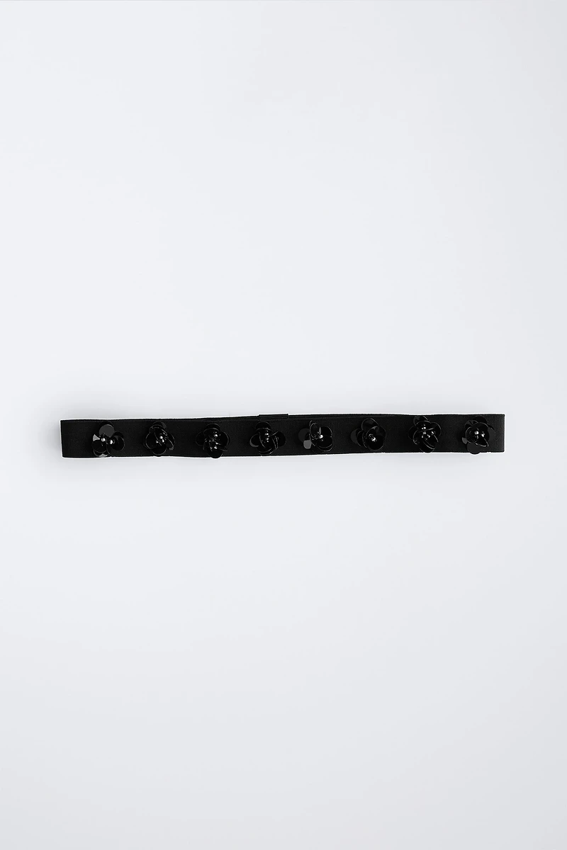 ELASTIC FLOWER HEADBAND