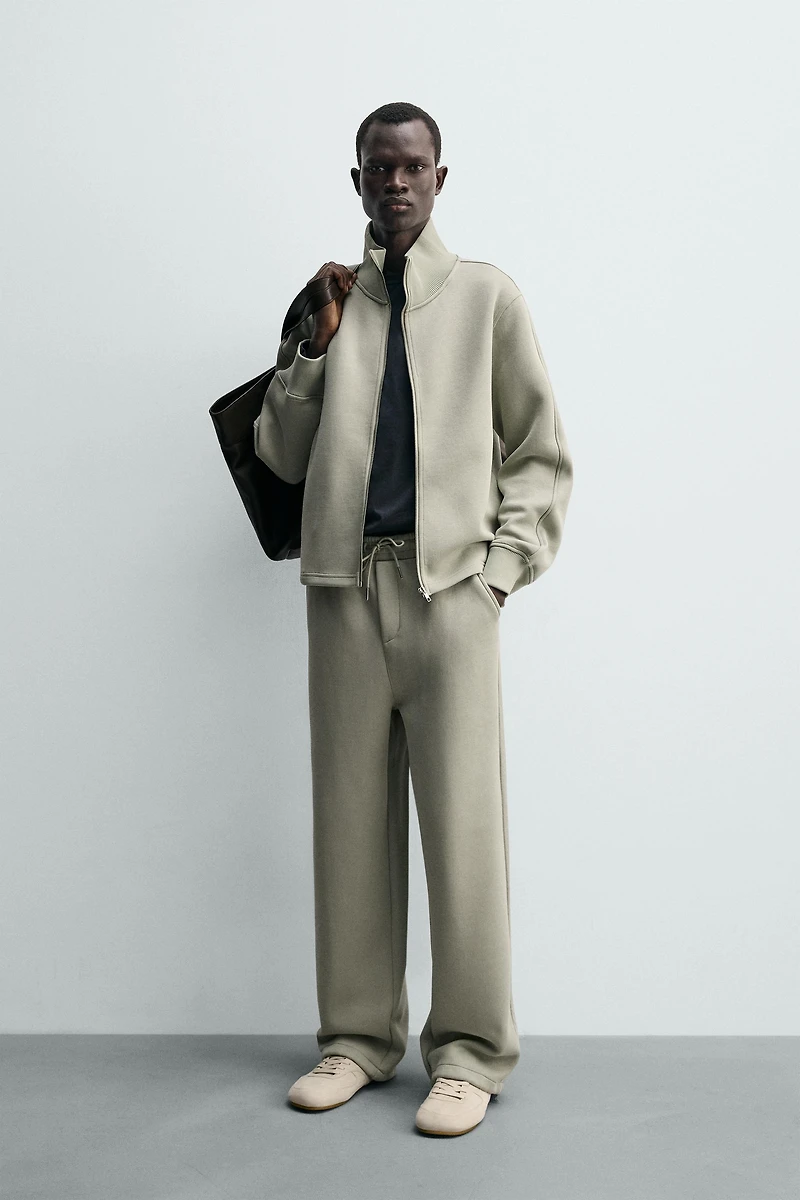 SWEAT INTERLOCK ZIPPÉ